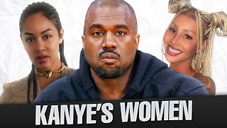 ALL WOMEN of KANYE WEST Biography of crazy Relationships [upl. by Elyrad]