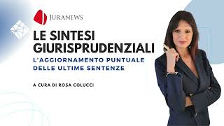 𝐉𝐔𝐑𝐀𝐍𝐄𝐖𝐒  𝐋𝐄 𝐒𝐈𝐍𝐓𝐄𝐒𝐈 𝐆𝐈𝐔𝐑𝐈𝐒𝐏𝐑𝐔𝐃𝐄𝐍𝐙𝐈𝐀𝐋𝐈  Edizione 11 ottobre 2024 [upl. by Hoshi857]