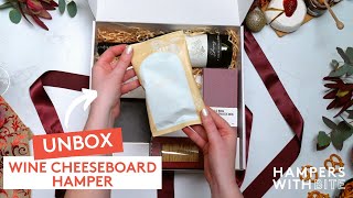 Wine Cheeseboard Hamper  Christmas Hampers 2023 I Hampers With Bite [upl. by Marras]