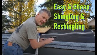 DIY Easy Way to Shingle a Shed or Playhouse Cheap [upl. by Ennairam]