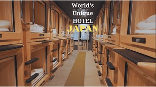 Experience staying in a budget capsule hotel in Tokyo Japan  World’s Unique HOTEL in Tokyo Japan [upl. by Eedeed735]