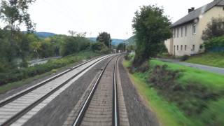 HD720cam  Führerstandsmitfahrt  Rüdesheim  Kaub  Loreley [upl. by Klinger136]