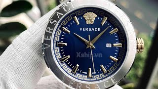 Xshipvn Versace Men Aion 44mm Quartz Watch VE2F00221 [upl. by Llerihs]