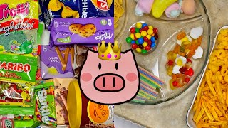 Arranging shopping  Filling platters with sweets  asmr [upl. by Akkim]