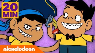 Los Casagrande  ¡20 minutos de los momentos más geniales de CJ  Nickelodeon en Español [upl. by Sadnalor]