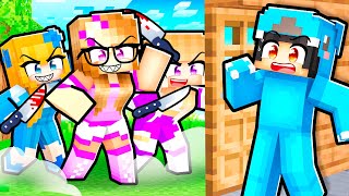 Crazy Fan Girl CAMOUFLAGE HIDE AND SEEK in Minecraft [upl. by Ordnagela]