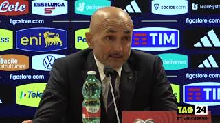 Italia  Macedonia del Nord 52 Luciano Spalletti nella conferenza stampa post partita [upl. by Yennek]