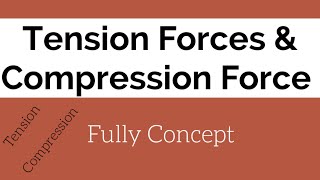 Tension Force amp Compression Force [upl. by Fish]