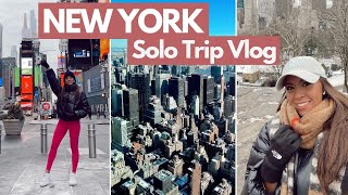 SOLO TRIP TO NYC  NEW YORK CITY JANUARY 2022 [upl. by Felic]