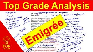 Grade 9 Analysis of The Emigrée by Carol Rumens Mr Salles [upl. by Zimmerman254]