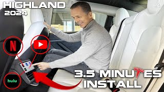 Tesla Model 3Y Accessories  Hansshow Rotating Screen Install amp Review [upl. by Rezal]