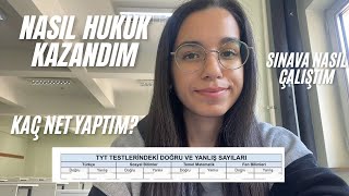 Nasıl hukuk kazandım✨💅netlerimsıralamamyks serüvenim hukuk yks yks2025 [upl. by Ydaj]