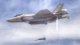 F35 LaserGuided Bomb Drop [upl. by Hoban]