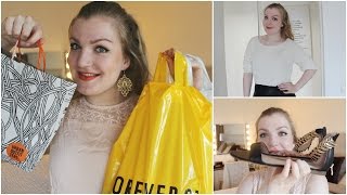 Shoplog Forever 21 Urban Outfitters HampM en Loavies met try onmodeshow [upl. by Arval]