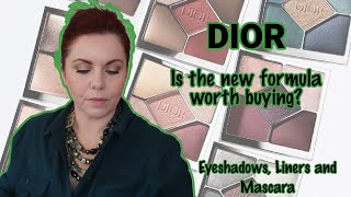 Is the NEW DIOR Worth Buying Khaki and Rose Tulle Eyeshadows  Liners Mascara [upl. by Shrier]