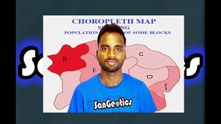 Choropleth Map and its drawing  Sanjib Mandal  SanGeotics [upl. by Arad655]