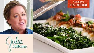 For the Most Flavorful Broccolini Add Garlic  Julia At Home S3 E7 [upl. by Amie252]