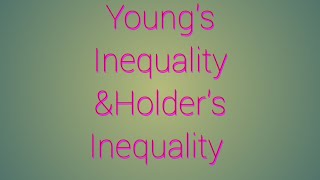 Youngs Inequality amp Holders Inequality [upl. by Anitsirhcairam]