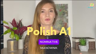 Polish A1 Master the Nominative Case in Polish  Essential Grammar for Beginners [upl. by Aronael]