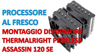 Montaggio dissipatore Thermalright Peerless Assassin doppia ventola per un cooler eccellente [upl. by Nosaes]