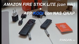 Amazon Fire Stick lite  App KODI e NAS QNAP [upl. by Ahsikyt]