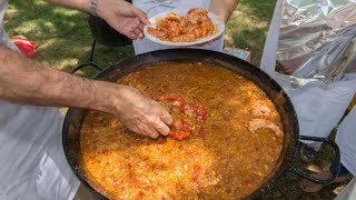 🥘 Paella de Mariscos para 20 Personas Receta Auténtica y Fácil ¡Sorprende a tus invitados [upl. by Sucramd611]