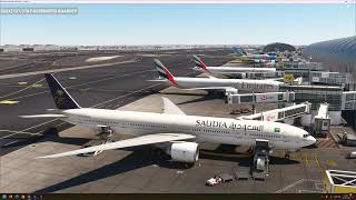 Full flight Microsoft Flight Simulator 2020 PMDG 777300ER OMDBOEJN 4k max settings [upl. by Nahsaj492]