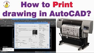 How to Print drawing in AutoCAD [upl. by Auqenet]