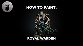 Contrast How to Paint Necron Royal Warden [upl. by Ldnek600]