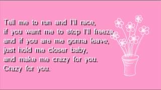 Crazy For You  Adele Lyrics [upl. by Pinebrook]