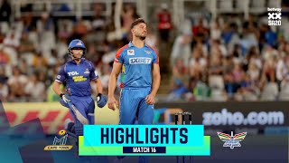 Betway SA20  Match 16 Highlights  MI Cape Town v Durbans Super Giants [upl. by Aihsila888]