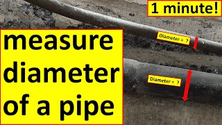 How to measure the diameter of a pipe [upl. by Attenor]