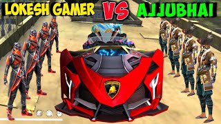 Gloowall Vs Gloowall Fight On Factory Roof 😈 Ajjubhai Bundle vs Lokesh Gamer Bundle ⚡ Free Fire 🔥⚡ [upl. by Aicelet]