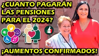 🤩💵¡ESTOS SON LOS MONTOS PARA LOS PENSIONADOS Y DISCAPACITADOS PARA EL 2024🤩💵 [upl. by Neneek]