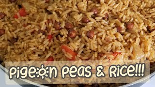 Pigeon Peas amp Rice Recipe How to make Pigeon Peas and Rice New Video Delicious♥️♥️♥️ [upl. by Necaj]