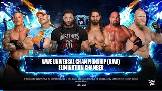 Brock Lesnar Defends WWE Universal Title in INSANE Elimination Chamber WWE 2K24 4K 60FPS [upl. by Auqenwahs537]