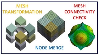 ✅ANSYS Mesh Export and Import Mesh Files Mesh Transformations Node Merge and Connectivity Check [upl. by Ecreip]