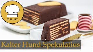 KALTER HUND mit SPEKULATIUS  Resteverwertung Weihnachten ohne Backen [upl. by Ajnotal]