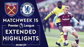 West Ham United v Chelsea  PREMIER LEAGUE HIGHLIGHTS  1242021  NBC Sports [upl. by Hebner140]