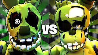 AGONIZED SPRINGTRAP vs SCRAPTRAP Five Nights TD [upl. by Elletsyrc379]