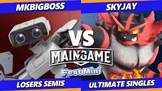 MainGame Fest Mini Losers Semis MKBigBoss ROB Vs Skyjay Incineroar Smash Ultimate  SSBU [upl. by Deonne100]