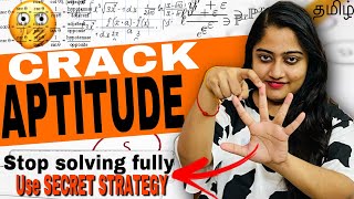 Study only these topics to clear APTITUDE ROUND in SMART wayதமிழ்🔥🚀 APTITUDE PREPARATION GUIDE [upl. by Aneerhs]