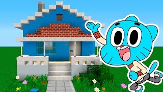 ✔ COMO CONSTRUIR A CASA DO GUMBALL  MINECRAFT [upl. by Narol]