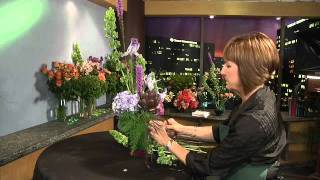 Vertical Arrangement  GWC Floral Design with Gail Call AIFD [upl. by Aracot780]