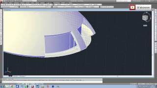 Apprendre Autocad en 1 heure I Tutoriel modélisation maison forme courbe [upl. by Arnaldo]