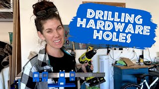 Tutorial Drilling New Holes for Cabinet and Drawer Hardware [upl. by Bevvy]