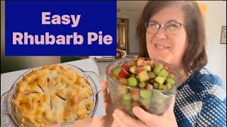 Rhubarb Pieso easy rhubarb pie [upl. by Miles]