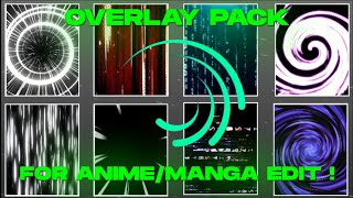 Best Overlay For Edit MangaAnime   Pack 50 Overlay   Alight Motion Pack For Editing [upl. by Ahsap]