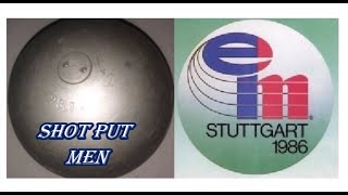 1986 Mens shot put final European Championships 28 August Stuttgart [upl. by Reggie]