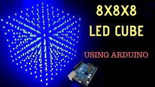 How to make 8x8x8 LED cube using arduino [upl. by Ettesoj]